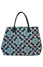 Large Quilted Tote Bag-BLO3907/GRAY